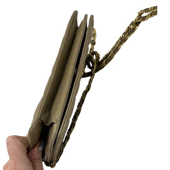 Jay Herbert Tan Leather Quilted Small Purse - Picture 4 of 14